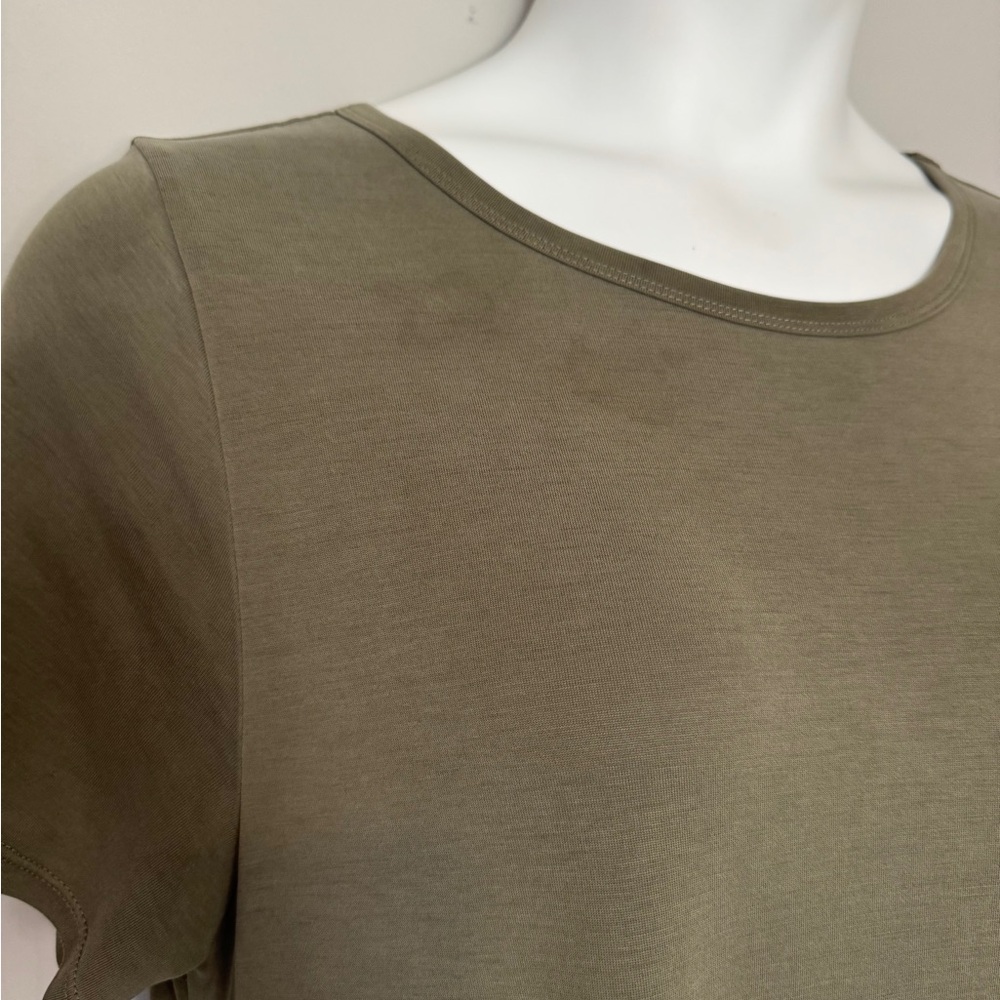 LuLaRoe High Low Dress in Olive Green - Picture 3 of 7